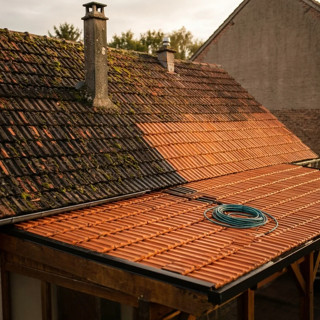 Démoussage de toiture à Bussy-Saint-Georges