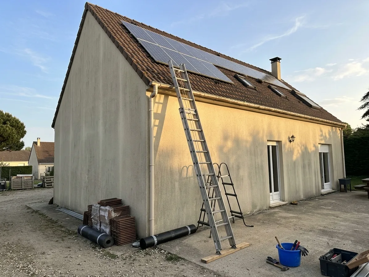 Démoussage de toiture à Bussy-Saint-Georges