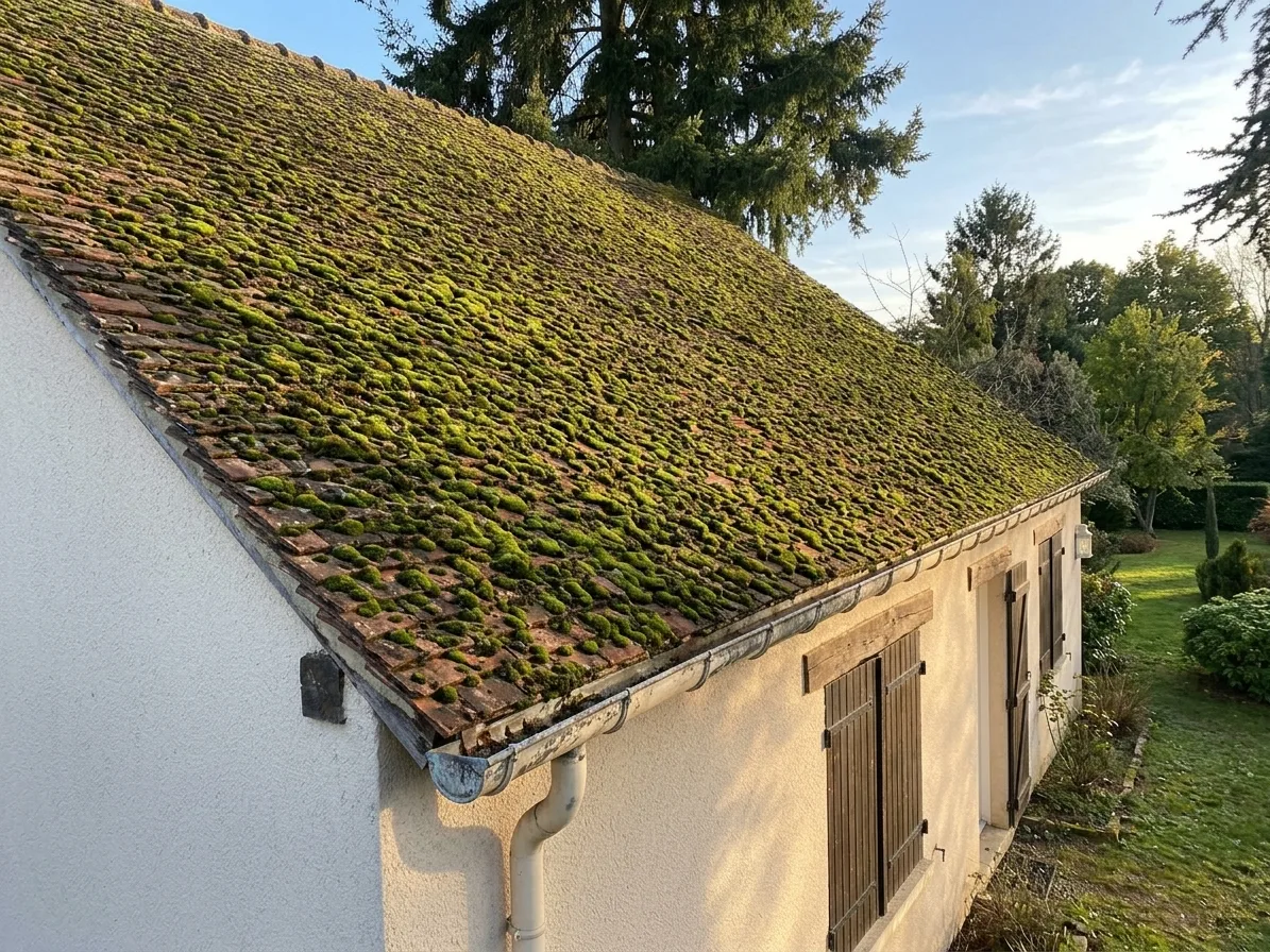 Démoussage de toiture à Bussy-Saint-Georges